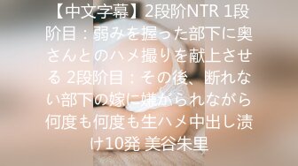 【中文字幕】2段阶NTR 1段阶目：弱みを握った部下に奥さんとのハメ撮りを献上させる 2段阶目：その後、断れない部下の嫁に嫌がられながら何度も何度も生ハメ中出し渍け10発 美谷朱里