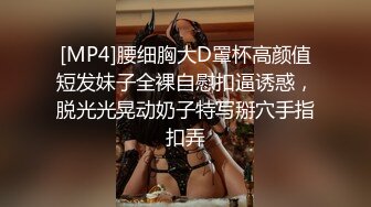 [MP4]腰细胸大D罩杯高颜值短发妹子全裸自慰扣逼诱惑，脱光光晃动奶子特写掰穴手指扣弄