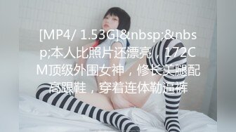 [MP4/ 1.53G]&nbsp;&nbsp;本人比照片还漂亮，172CM顶级外围女神，修长美腿配高跟鞋，穿着连体勒逼裤