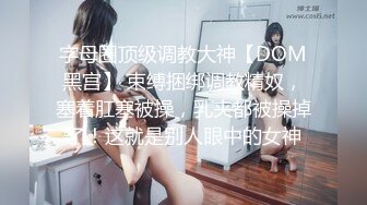 字母圈顶级调教大神【DOM黑宫】 束缚捆绑调教精奴，塞着肛塞被操，乳夹都被操掉了！这就是别人眼中的女神