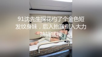 91沈先生探花约了个金色短发纹身妹，后入抬腿侧入大力抽插猛操