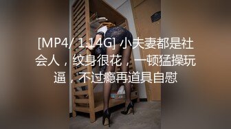 [MP4/ 1.14G] 小夫妻都是社会人，纹身很花，一顿猛操玩逼，不过瘾再道具自慰